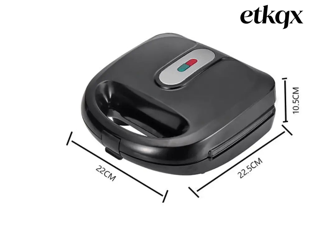 6-in-1 Waffle Maker & Grill | Sandwich Doughnut & Breakfast Maker - Cooking Grinder