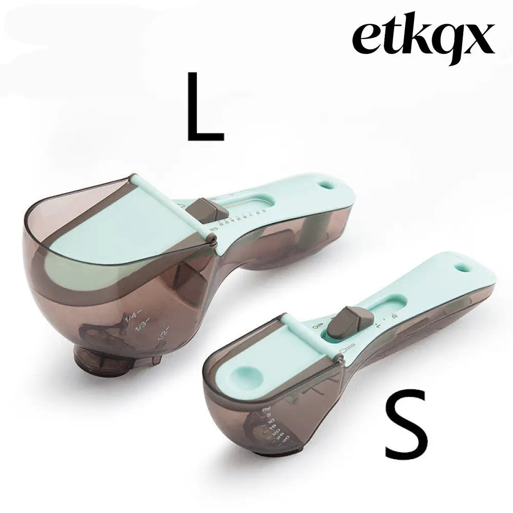 Digital Measuring Spoon & Cup Set - S and L / Blue - Cooking Grinder