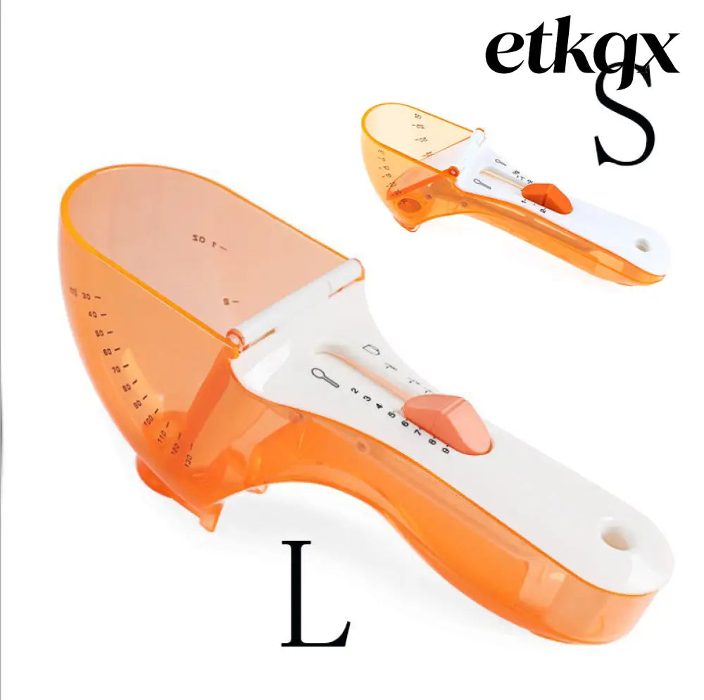 Digital Measuring Spoon & Cup Set - S and L / Orange - Cooking Grinder