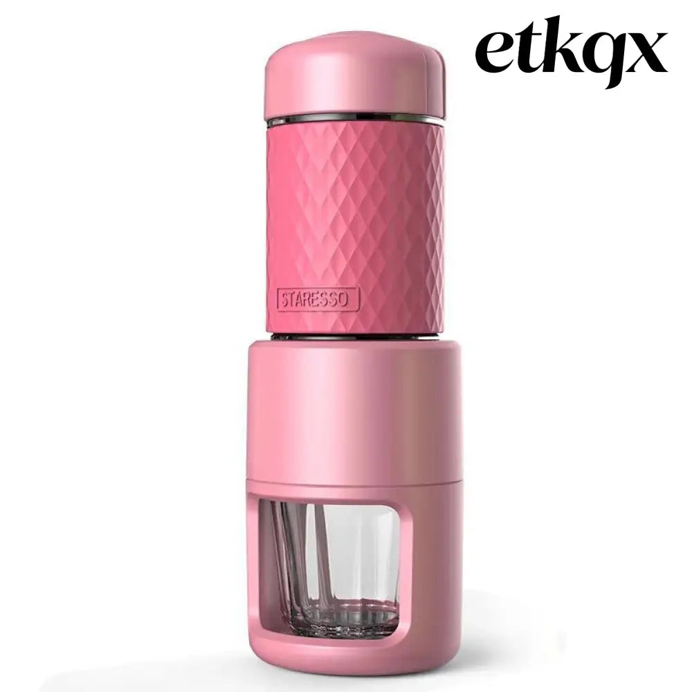 Portable Manual Espresso Coffee Machine - Red - Food Processor