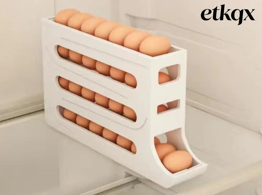 Refrigerator 4-Layer Automatic Egg Roller Sliding Egg - Cooking Grinder